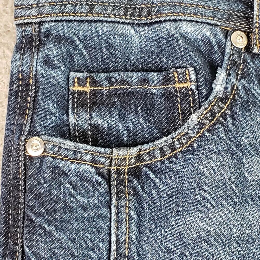 Loft The Barrel Jeans Dark Wash Size 10 / 30 High Rise Denim Lightweight - Picture 7 of 9